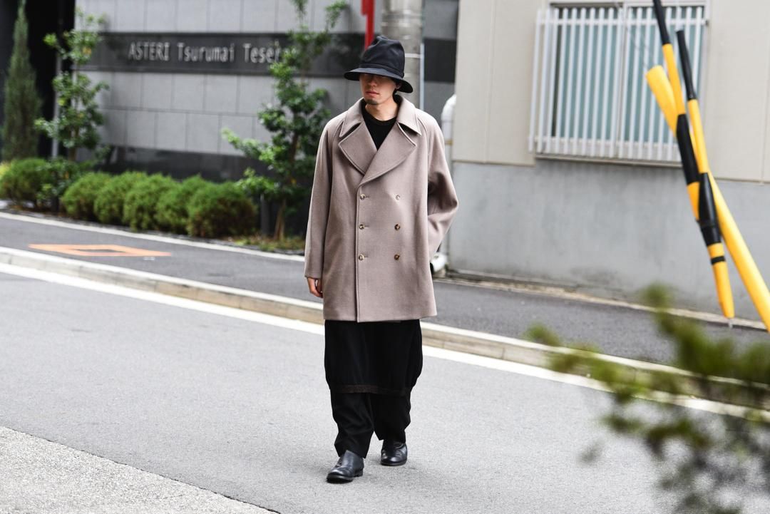 Ka na ta half trench coat gray - Ka na ta,Yohji Yamamoto取扱 Ka na ta half trench coat gray - Ka na ta,Yohji Yamamoto取扱