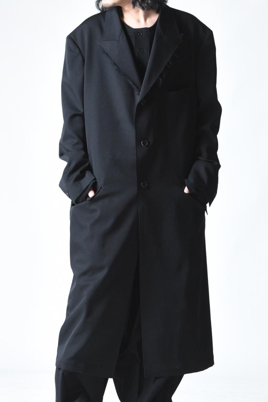 Yohji Yamamoto POUR HOMME カットオフ二重ピークドラペルコート - Ka
