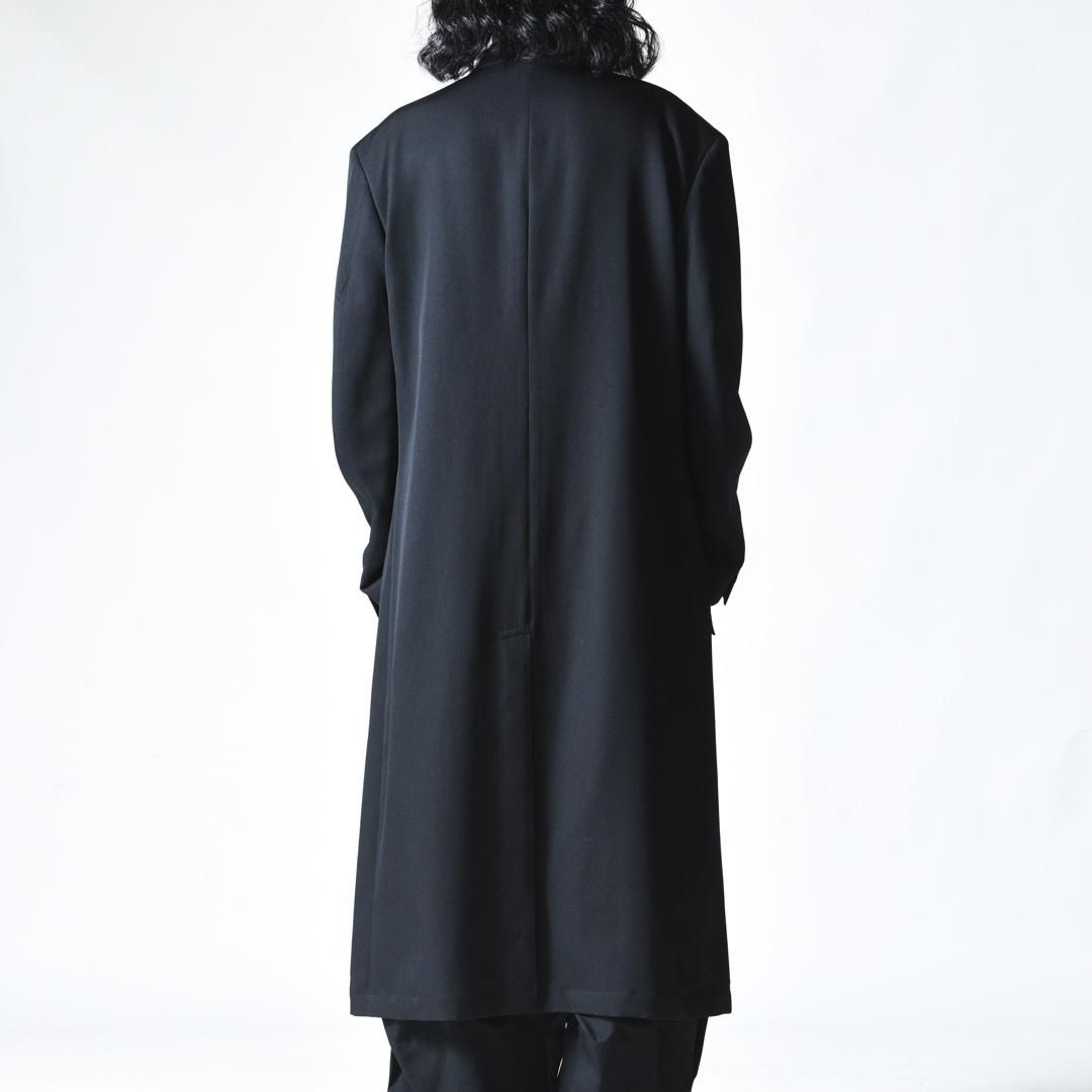 Yohji Yamamoto POUR HOMMピークドラペル ロングジャケット yohji yamamoto - pour homme | ラペル着脱JKT / ロング
