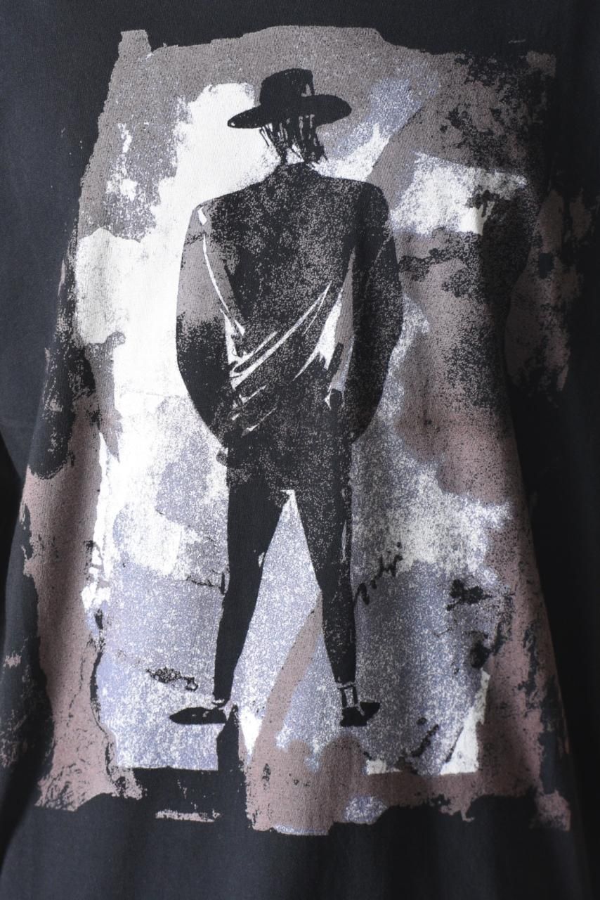 Yohji Yamamoto POUR HOMME デッサンカットソー 黒後姿 - Ka na