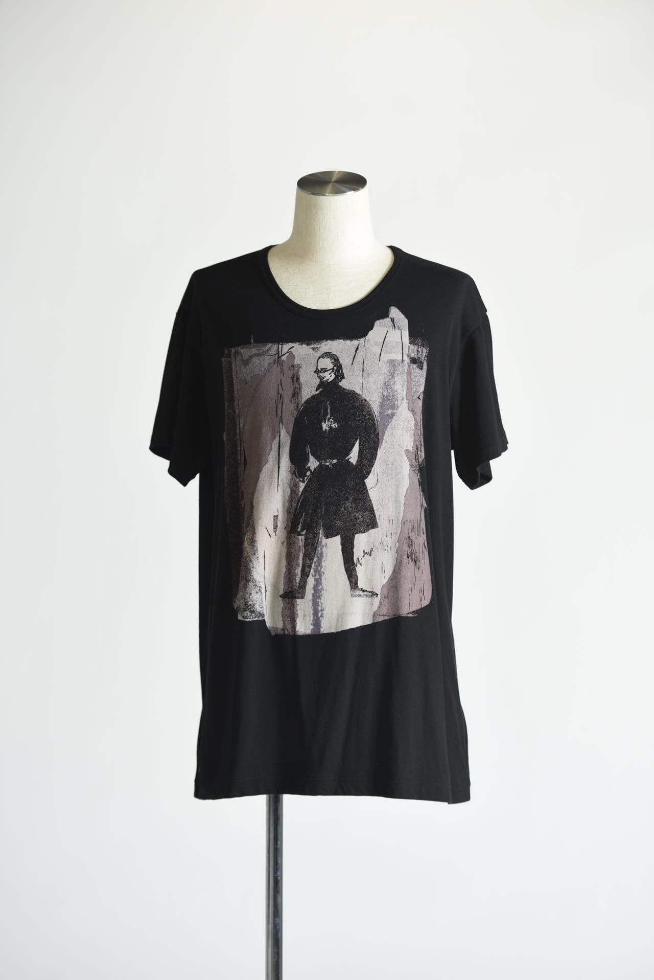 Yohji Yamamoto POUR HOMME デッサンカットソー 黒前姿 - Ka na ta