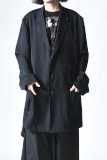 Yohji Yamamoto POUR HOMME  シワギャバオープンボタンビッグジャケット