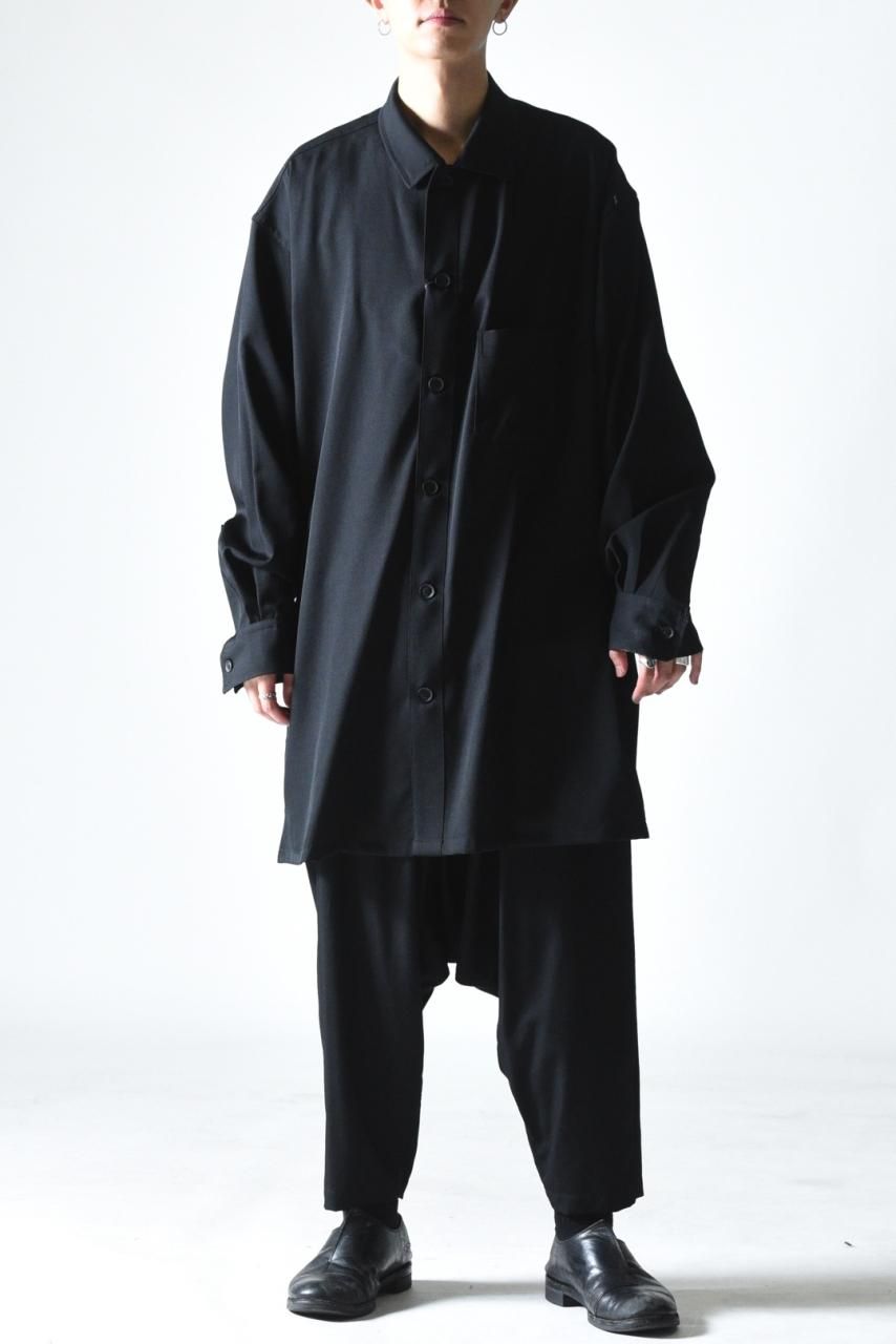 ヨウジヤマモト 16aw ウールギャバ シャツ-