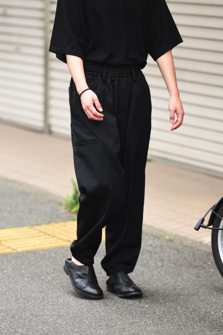 Yohji Yamamoto POUR HOMME ウールギャバジン裾ゴムパンツ - Ka Yohji Yamamoto POUR HOMME ウールギャバジン裾ゴムパンツ - Ka