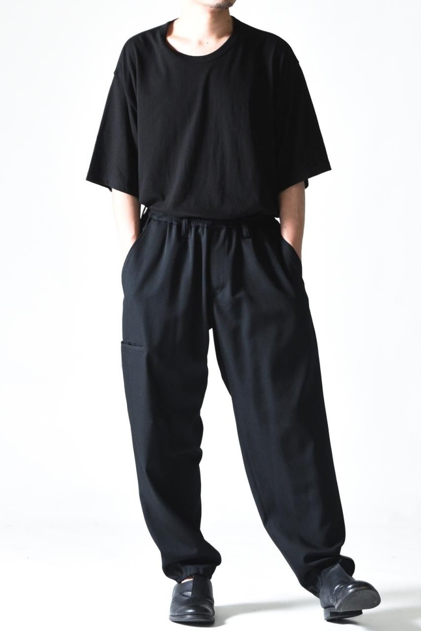 Yohji Yamamoto POUR HOMME ウールギャバジン裾ゴムパンツ - Ka Yohji Yamamoto POUR HOMME ウールギャバジン裾ゴムパンツ - Ka