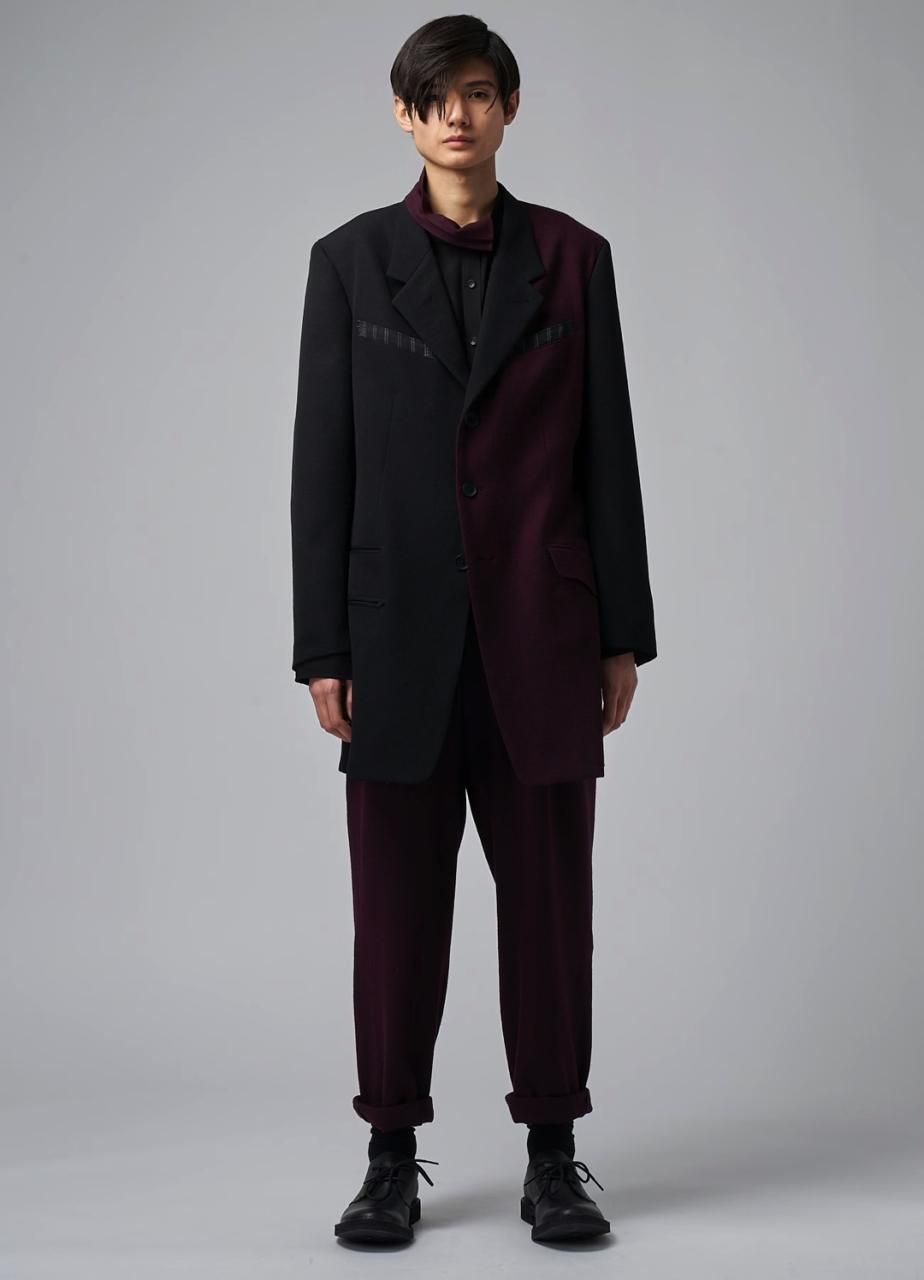 Y's for men COMBINATION JACKET WITH ZIG-ZAG STITCH - Ka na Y's for men COMBINATION JACKET WITH ZIG-ZAG STITCH - Ka na