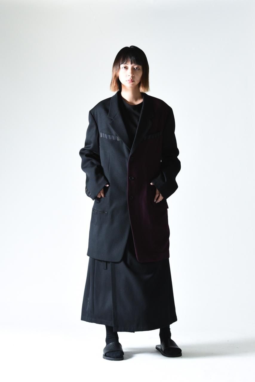 Y's for men COMBINATION JACKET WITH ZIG-ZAG STITCH - Ka na Y's for men COMBINATION JACKET WITH ZIG-ZAG STITCH - Ka na