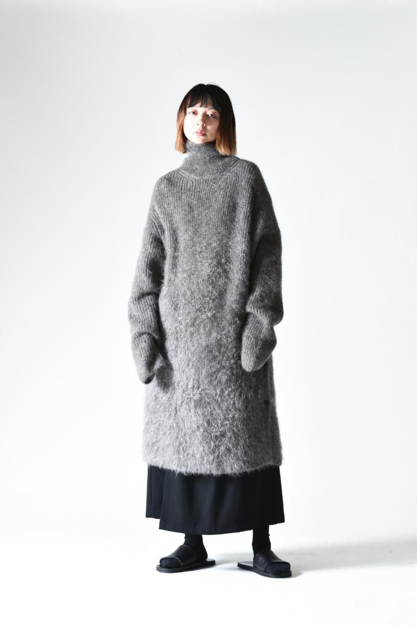 Yohji Yamamoto POUR HOMME モヘア×アルパカ×ウールタートル Yohji Yamamoto POUR HOMME モヘア×アルパカ×ウールタートル