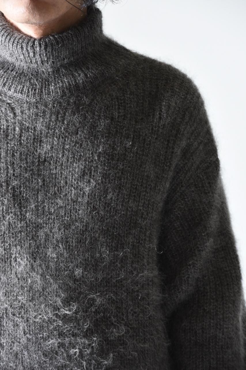 Yohji Yamamoto POUR HOMME モヘア×アルパカ×ウールタートル Yohji Yamamoto POUR HOMME モヘア×アルパカ×ウールタートル