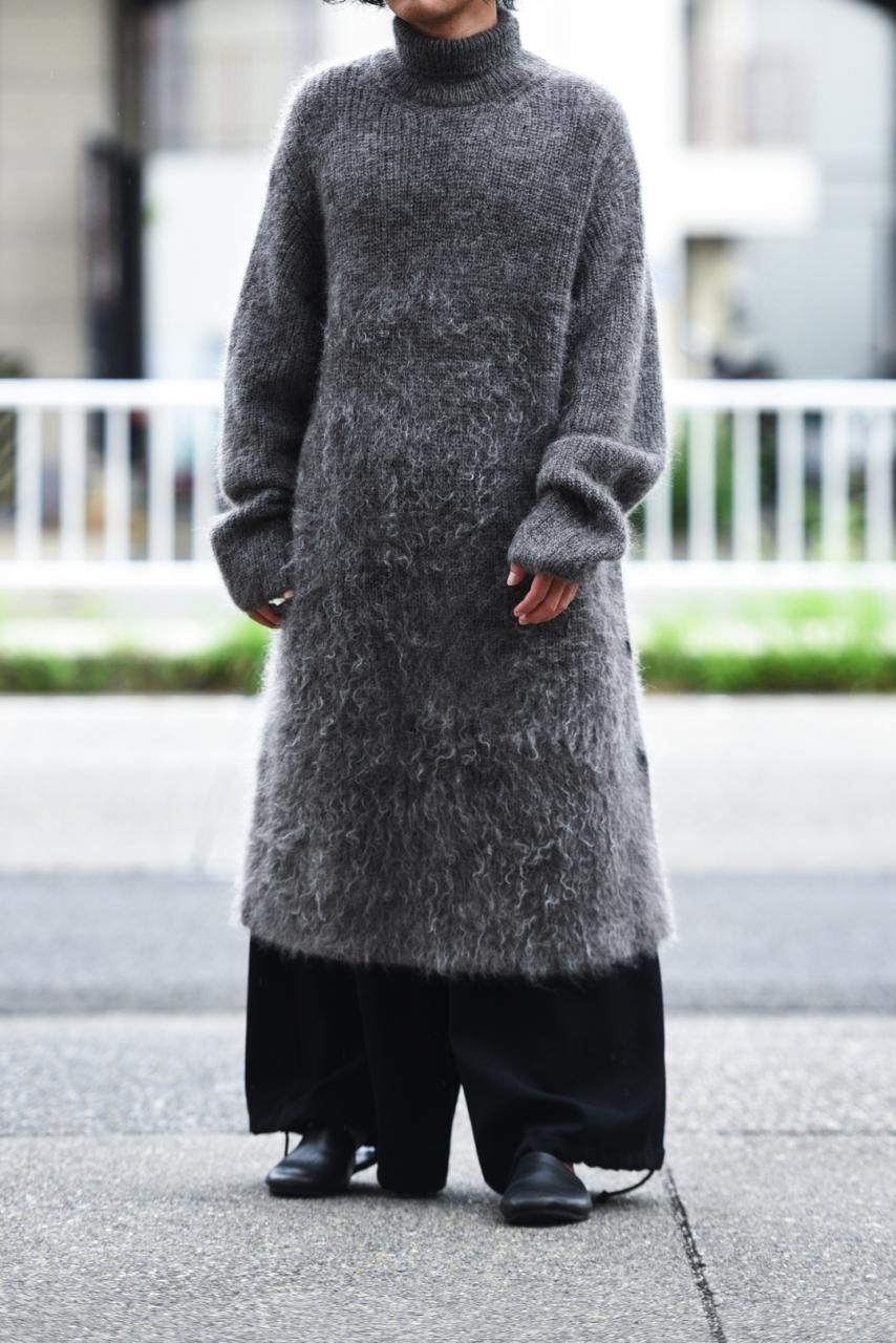 Yohji Yamamoto POUR HOMME モヘア×アルパカ×ウールタートル Yohji Yamamoto POUR HOMME モヘア×アルパカ×ウールタートル