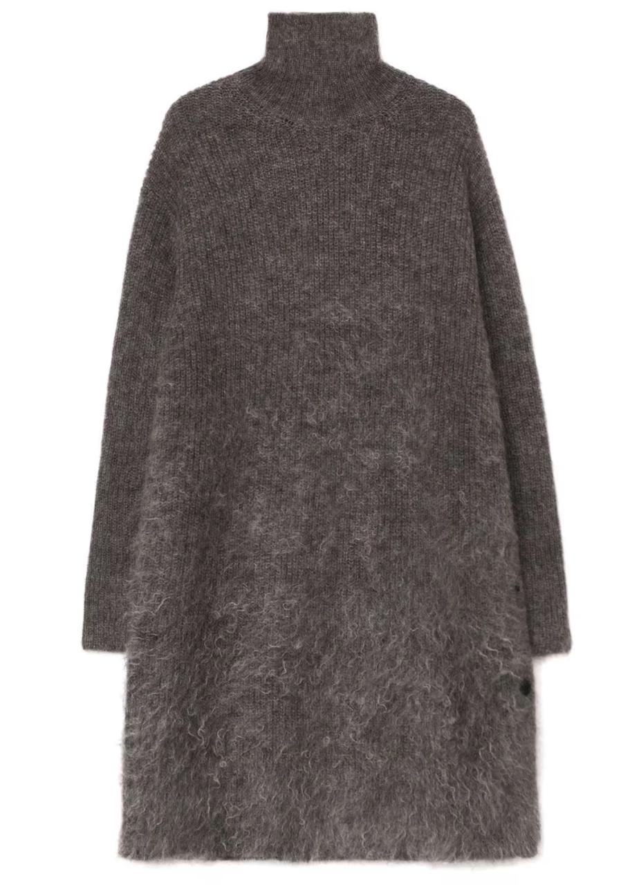 Yohji Yamamoto POUR HOMME モヘア×アルパカ×ウールタートル Yohji Yamamoto POUR HOMME モヘア×アルパカ×ウールタートル