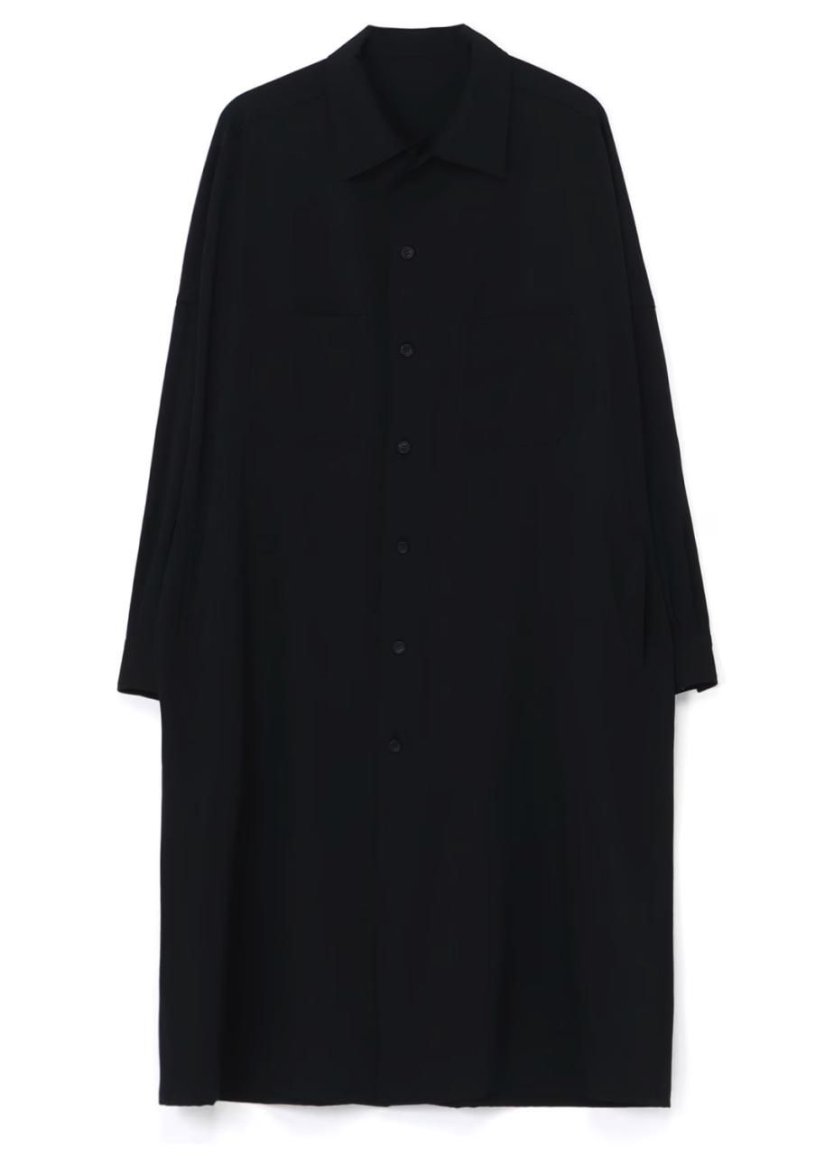 Yohji Yamamoto POUR HOMME シワギャバステンカラーロング Yohji Yamamoto POUR HOMME シワギャバステンカラーロング