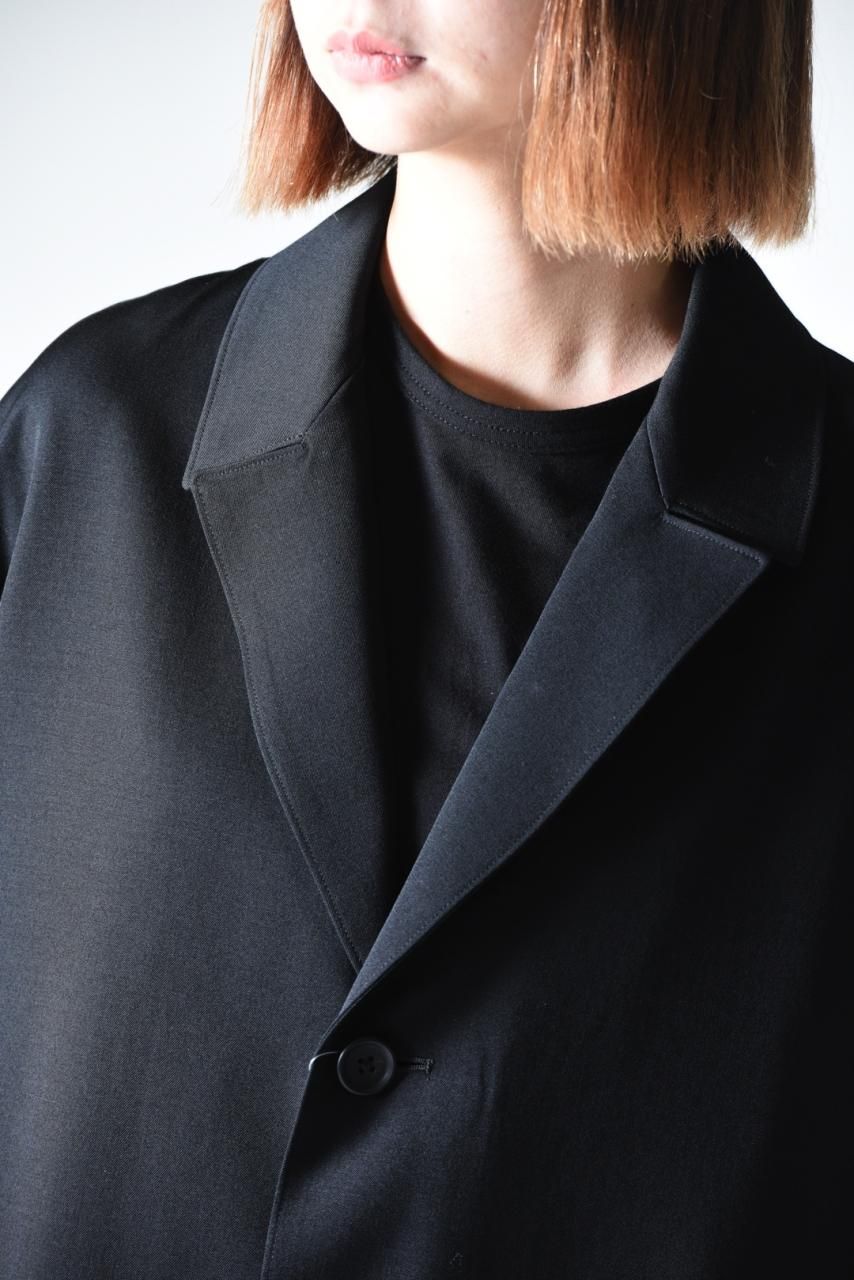 Yohji Yamamoto POUR HOMME シワギャバスタンドカラー Yohji Yamamoto POUR HOMME シワギャバスタンドカラー
