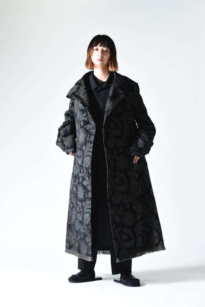Yohji Yamamoto POUR HOMME 墨染めゴブランビッグコート - Ka na Yohji Yamamoto POUR HOMME 墨染めゴブランビッグコート - Ka na
