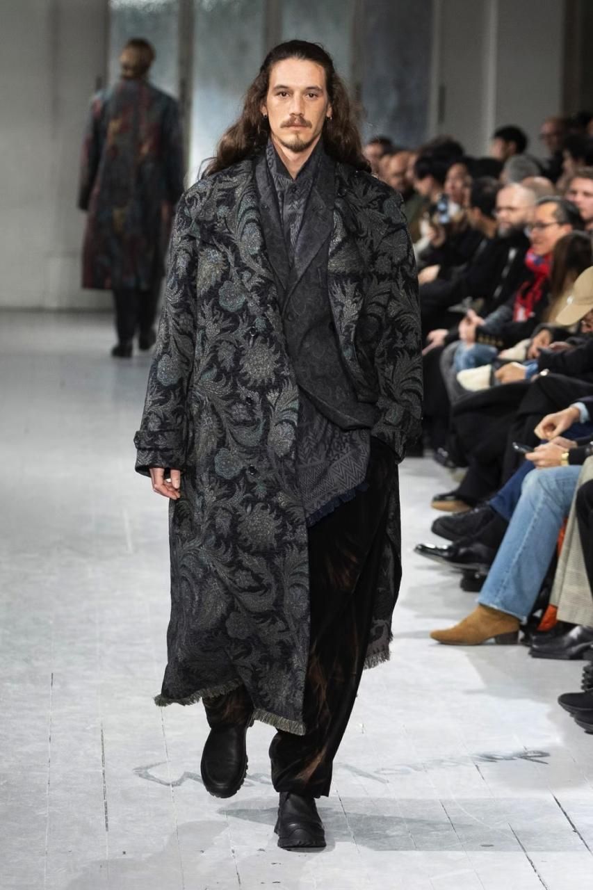 Yohji Yamamoto POUR HOMME 墨染めゴブランビッグコート - Ka na Yohji Yamamoto POUR HOMME 墨染めゴブランビッグコート - Ka na