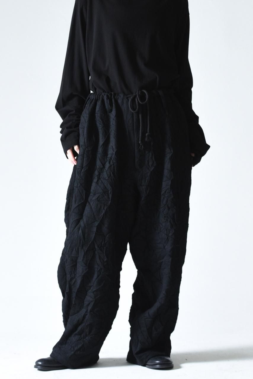 Yohji Yamamoto POUR HOMME シワ加工定番紐パンツ - Ka na ta