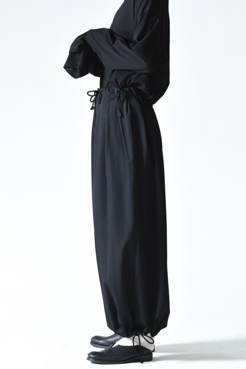 Yohji Yamamoto POUR HOMME シワギャバファスナーバルーンパンツ Yohji Yamamoto POUR HOMME シワギャバファスナーバルーンパンツ