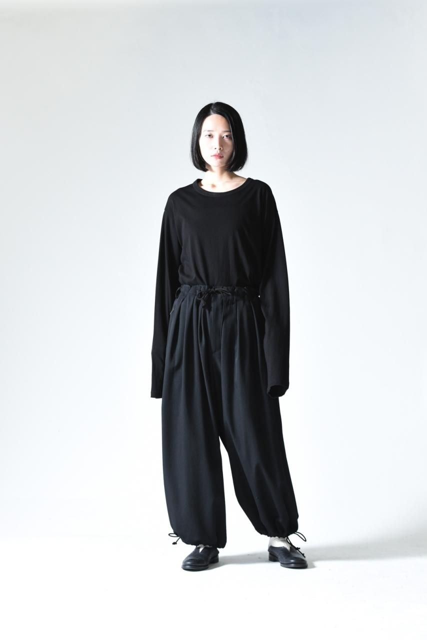 Yohji Yamamoto POUR HOMME シワギャバファスナーバルーンパンツ Yohji Yamamoto POUR HOMME シワギャバファスナーバルーンパンツ