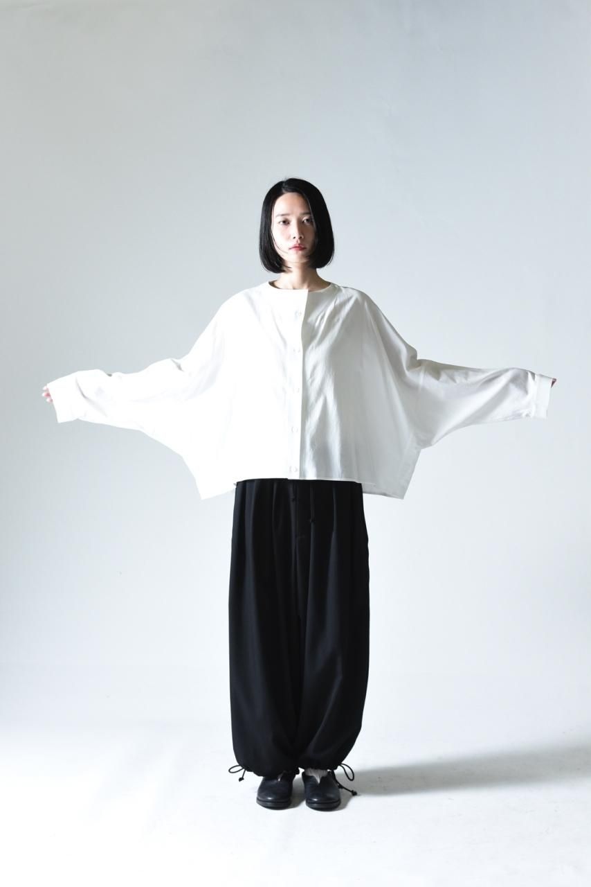 Yohji Yamamoto POUR HOMME シワギャバファスナーバルーンパンツ Yohji Yamamoto POUR HOMME シワギャバファスナーバルーンパンツ