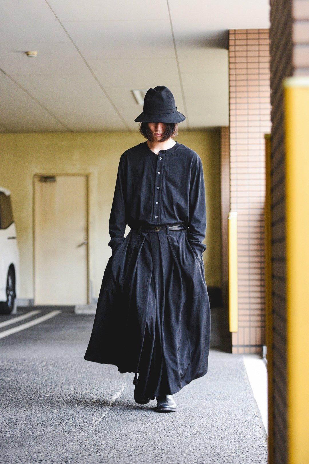 Yohji Yamamoto POUR HOMME トリアセテートタキシードクロス袴 Yohji Yamamoto POUR HOMME トリアセテートタキシードクロス袴