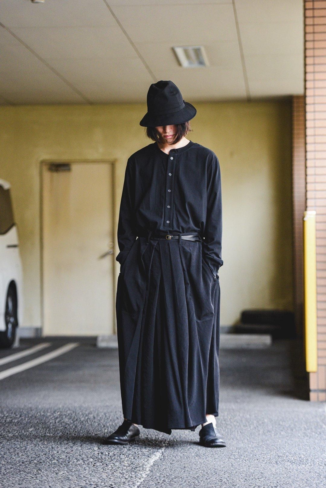 Yohji Yamamoto POUR HOMME トリアセテートタキシードクロス袴 Yohji Yamamoto POUR HOMME トリアセテートタキシードクロス袴