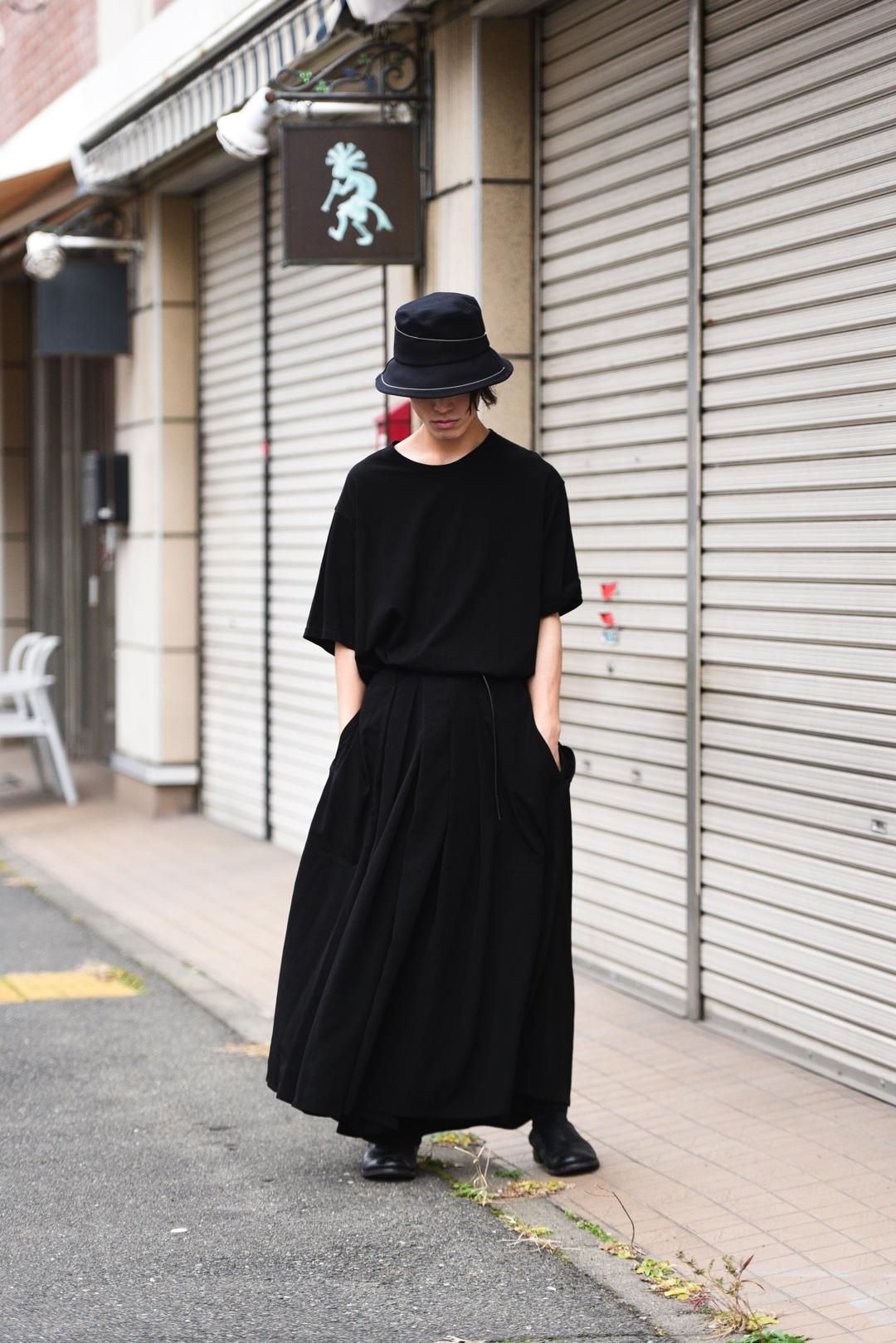 Yohji Yamamoto POUR HOMME トリアセテートタキシードクロス袴 Yohji Yamamoto POUR HOMME トリアセテートタキシードクロス袴