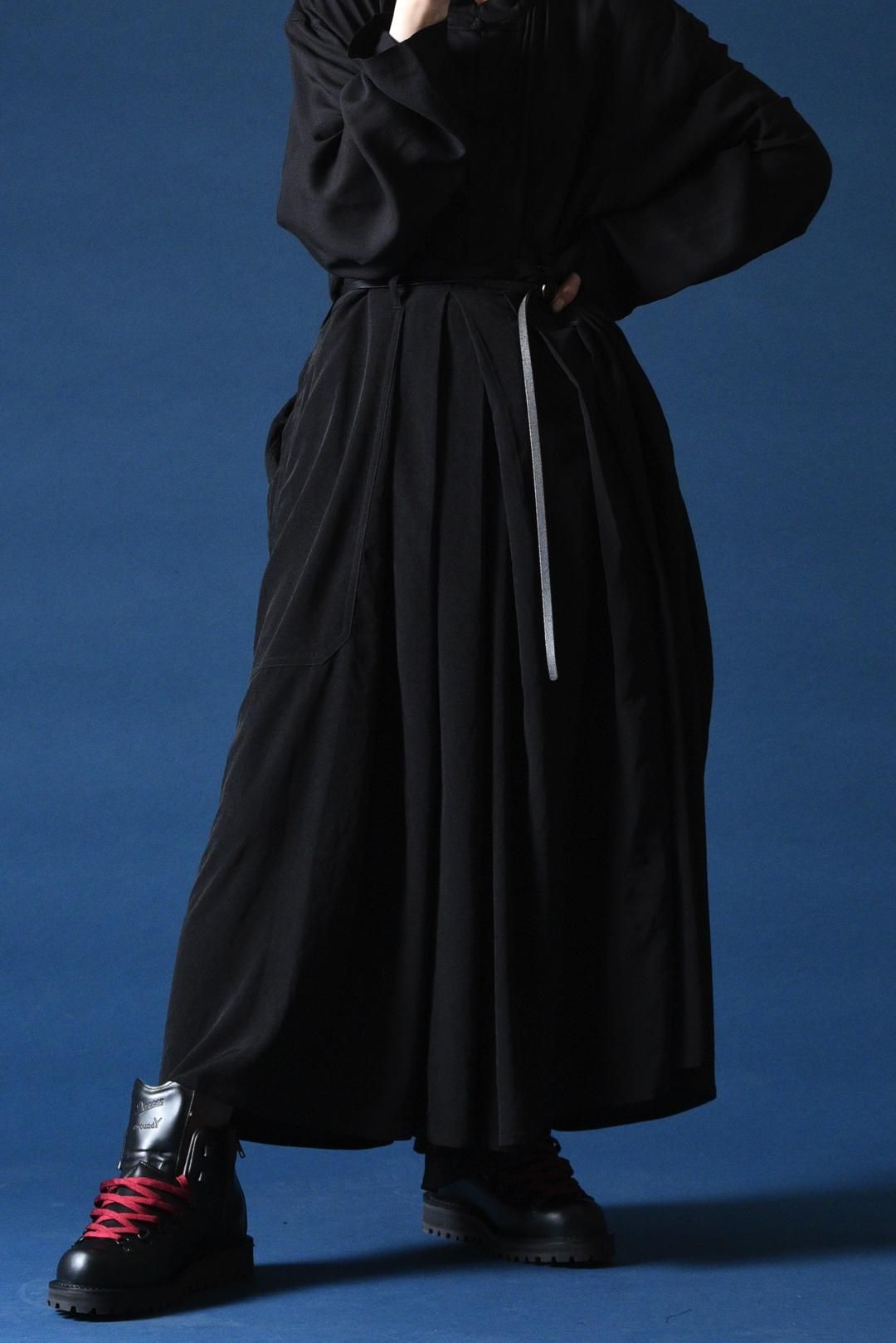 Yohji Yamamoto POUR HOMME トリアセテートタキシードクロス袴 Yohji Yamamoto POUR HOMME トリアセテートタキシードクロス袴
