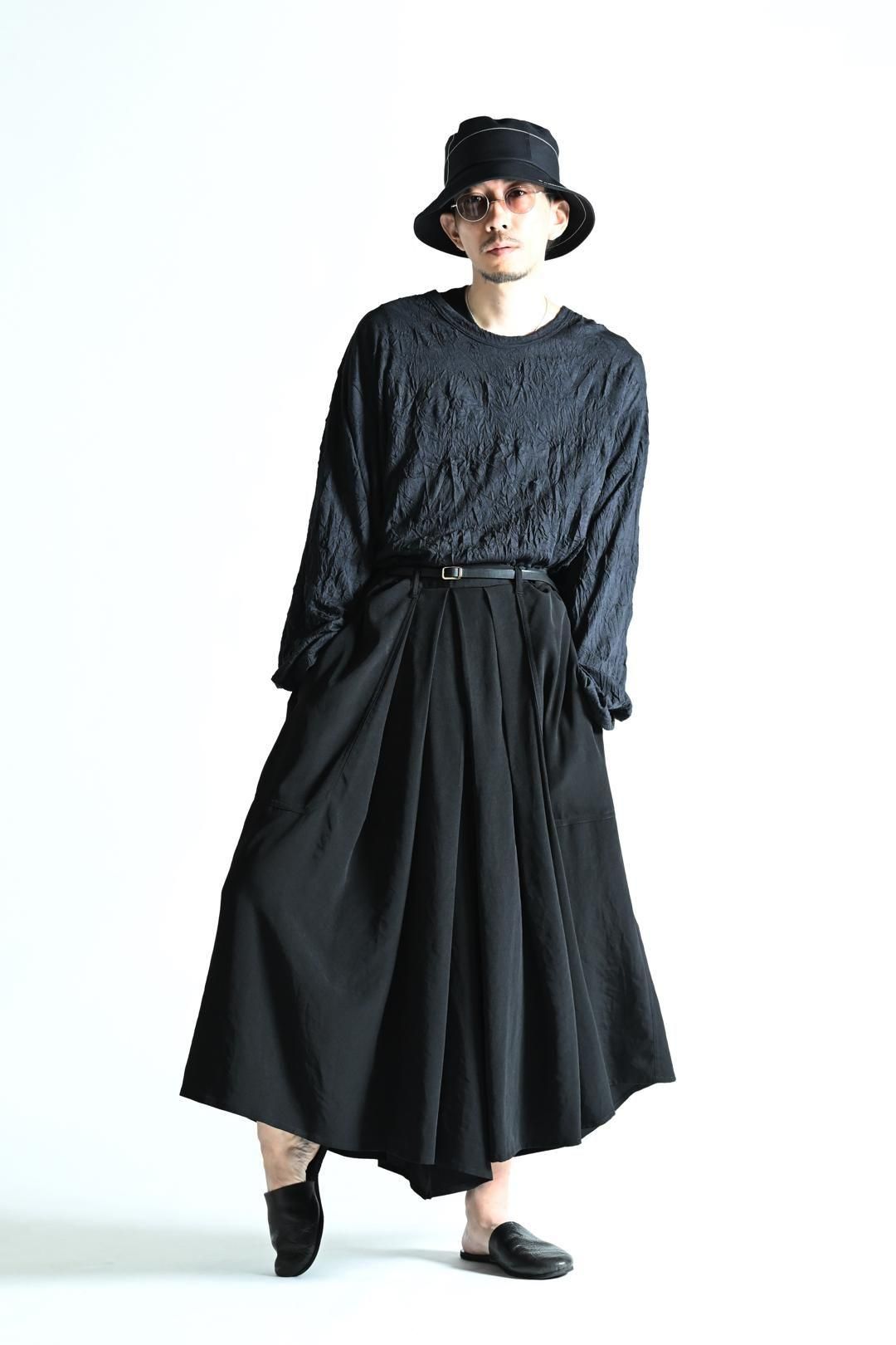 Yohji Yamamoto POUR HOMME トリアセテートタキシードクロス袴 Yohji Yamamoto POUR HOMME トリアセテートタキシードクロス袴