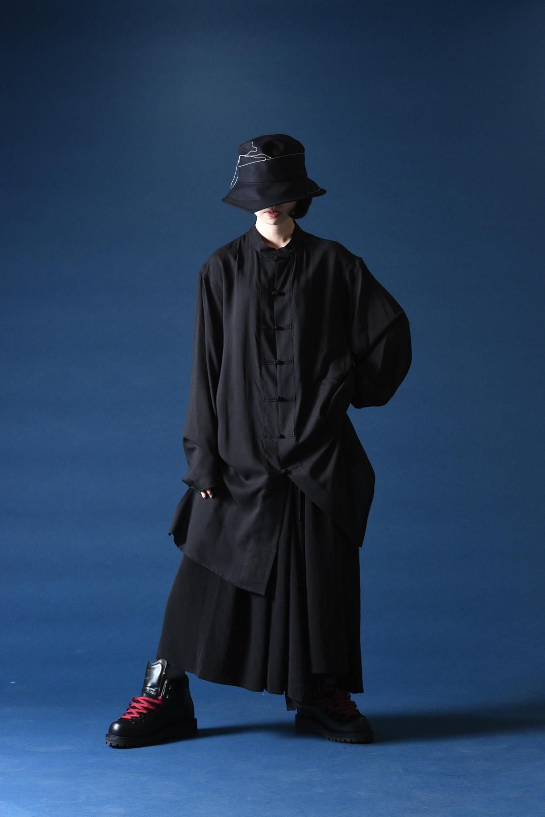 Yohji Yamamoto POUR HOMME セルロース釈迦釦ブラウス - Ka na ta