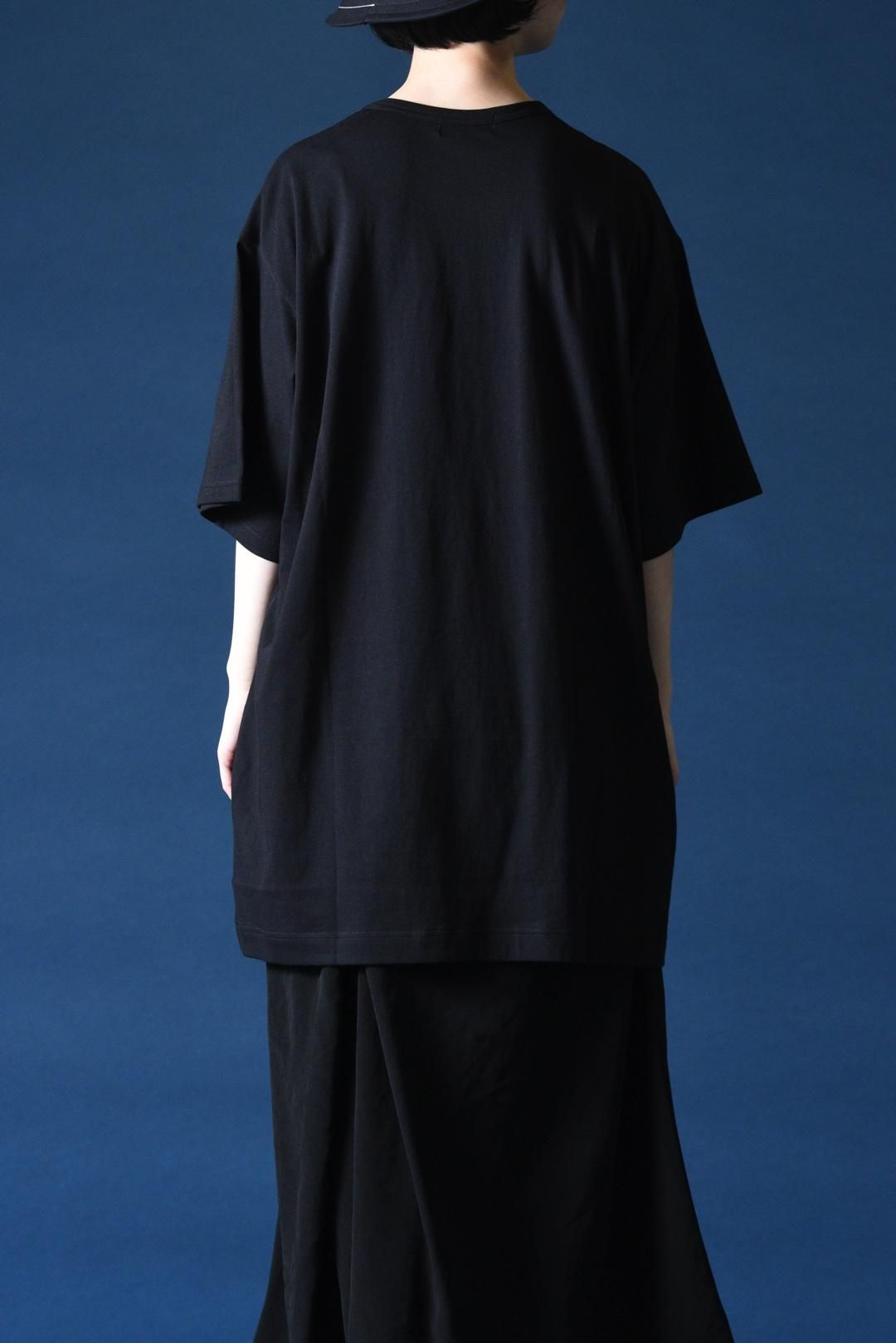 【Yohji Yamamoto】コットン天竺 山本耀司 プリントカットソー Yohji Yamamoto POUR HOMME 「山本耀司」プリントBIG-T - Ka na