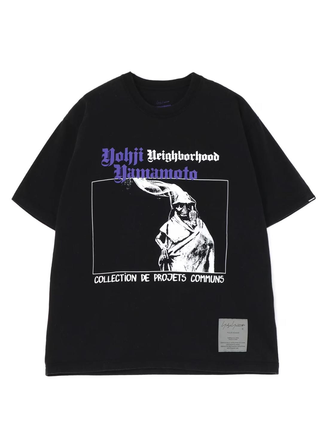 yohji yamamoto pour homme スモックオーバーシャツ Yohji Yamamoto POUR HOMME×NEIGHBORHOOD YN .CREWNECK SS-2 black