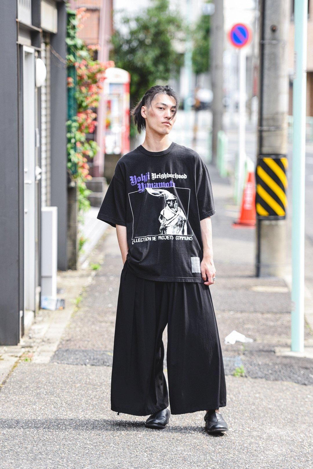 90s Yohji Yamamoto POUR HOMME メッシュ 半袖ニット yohji yamamoto - pour homme | 求心丸首 ニット (メンズ