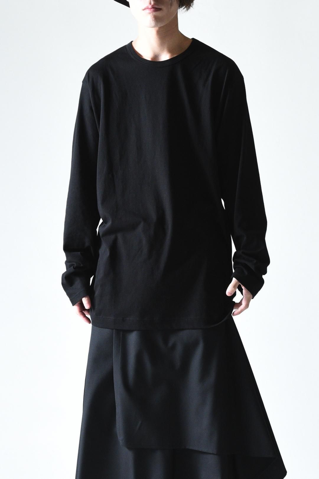 Yohji Yamamoto POUR HOMME ラウンドネックロングスリーブ black Yohji Yamamoto POUR HOMME ラウンドネックロングスリーブ black