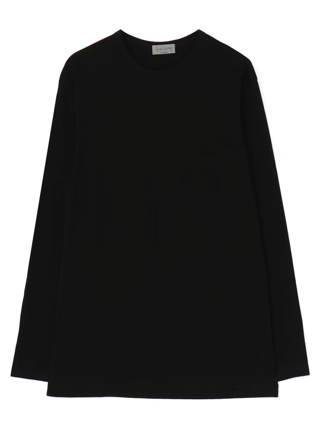 Yohji Yamamoto POUR HOMME ラウンドネックロングスリーブ black