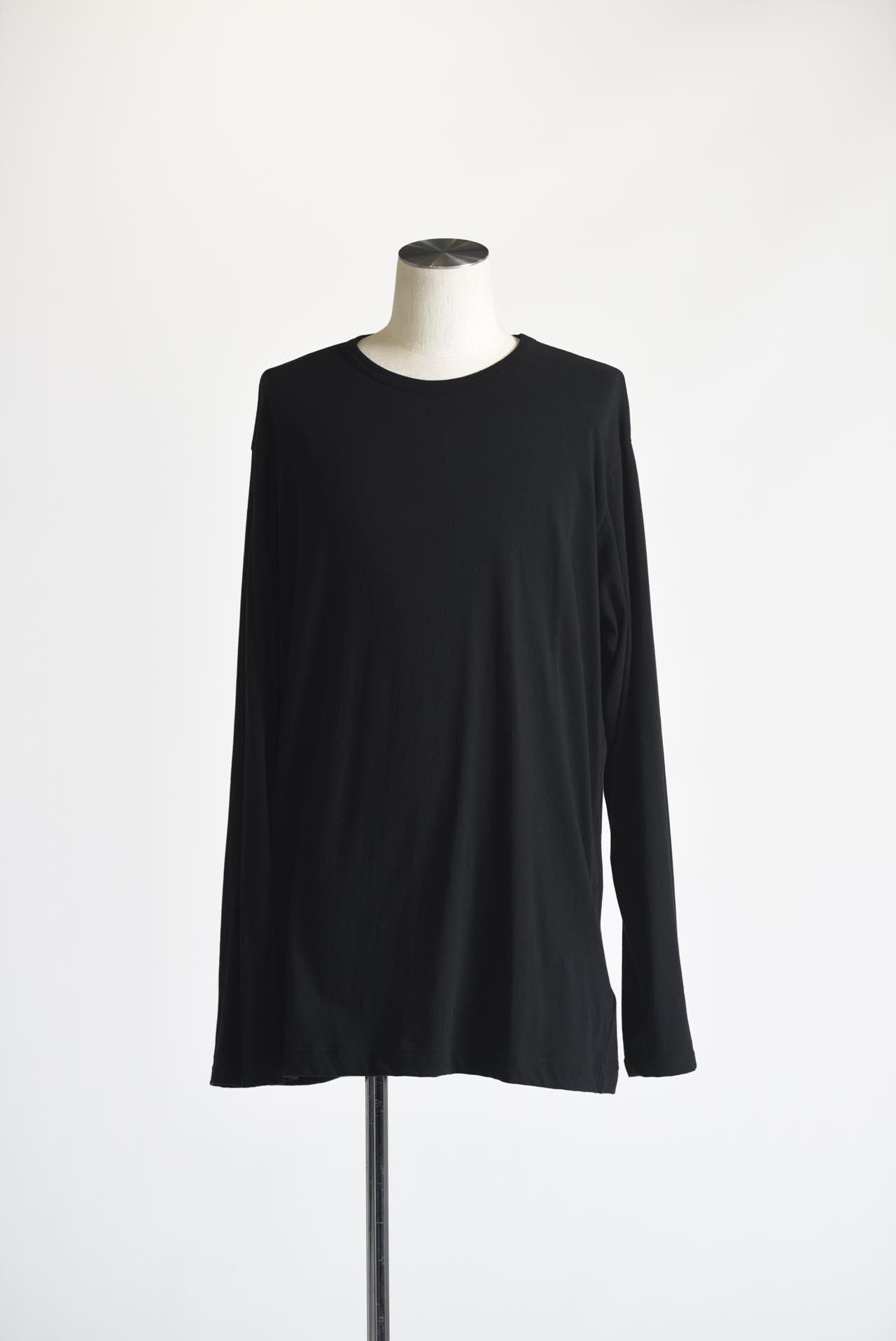 Yohji Yamamoto POUR HOMME ラウンドネックロングスリーブ black - Ka