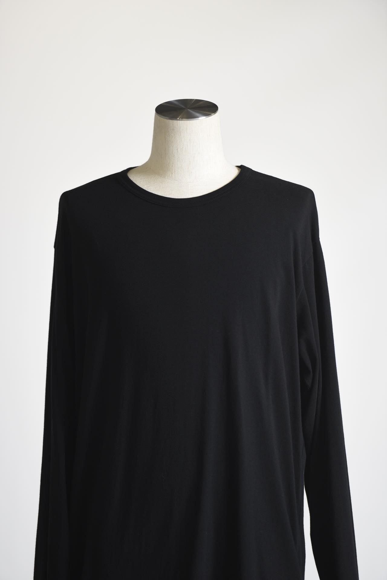 Yohji Yamamoto POUR HOMME ラウンドネックロングスリーブ black - Ka