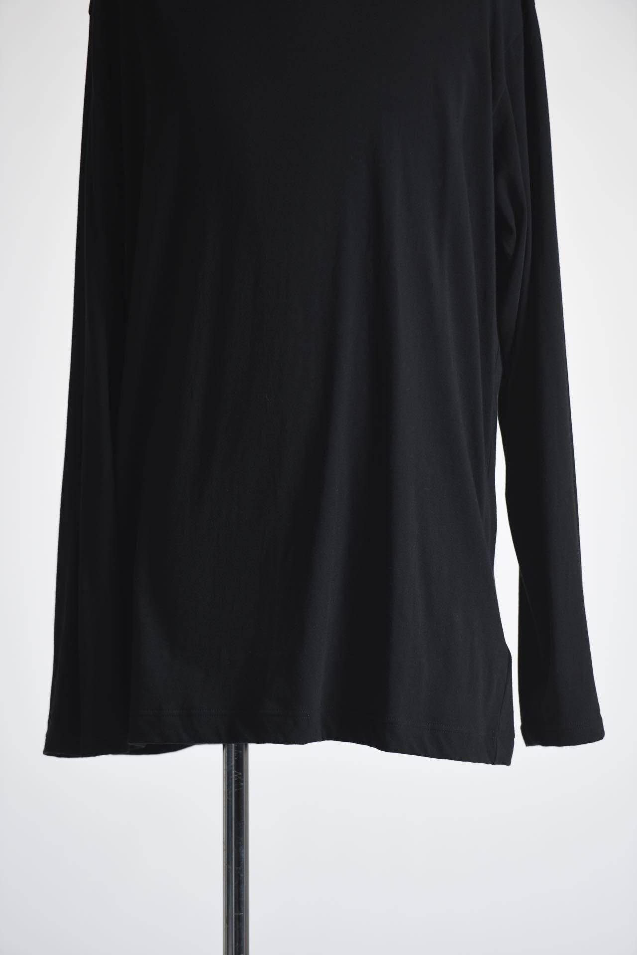 Yohji Yamamoto POUR HOMME ラウンドネックロングスリーブ black
