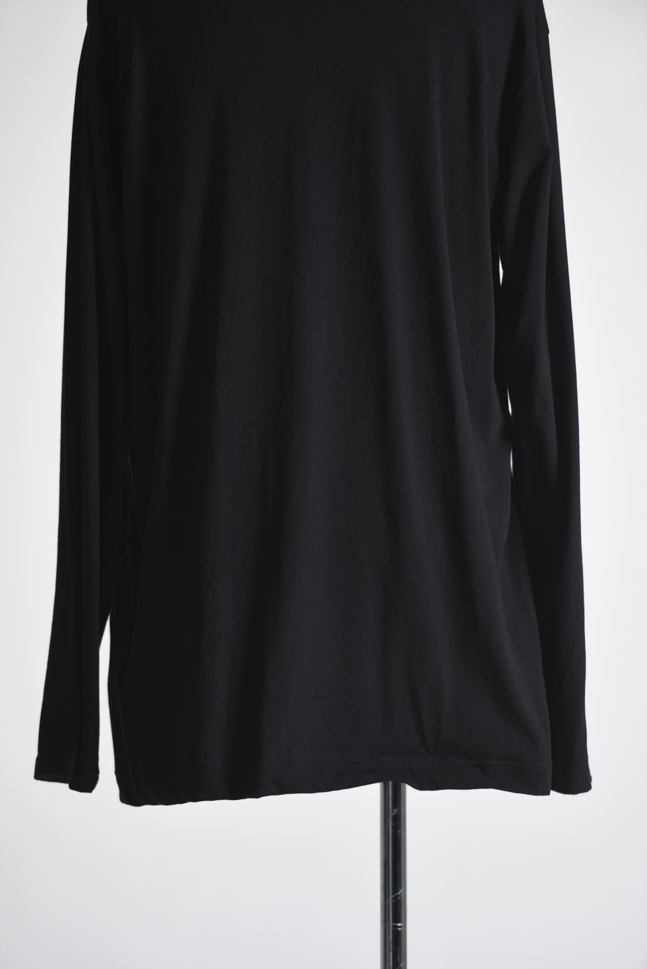 Yohji Yamamoto POUR HOMME ラウンドネックロングスリーブ black