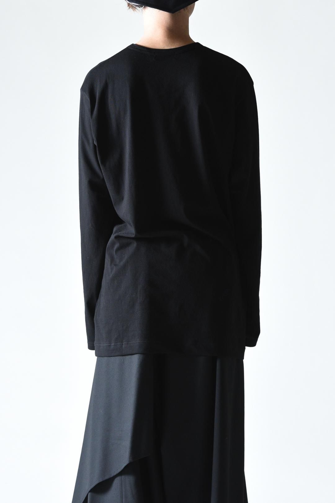 Yohji Yamamoto POUR HOMME ラウンドネックロングスリーブ black Yohji Yamamoto POUR HOMME ラウンドネックロングスリーブ black