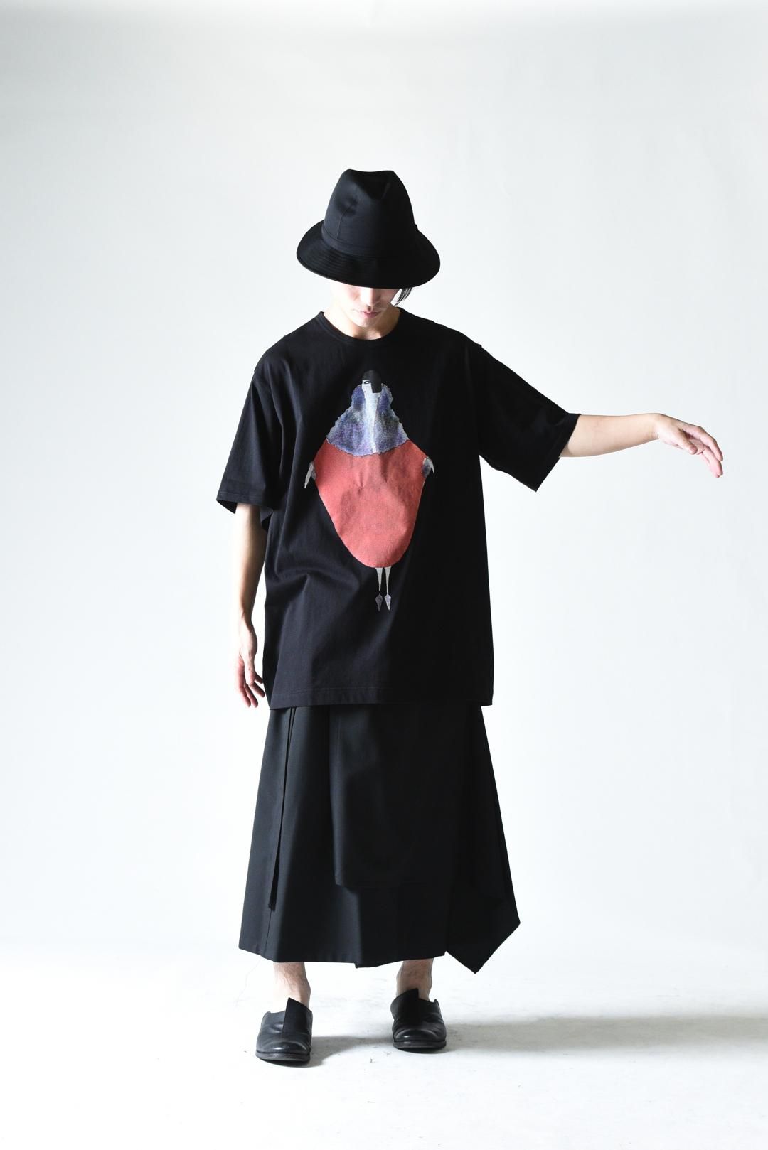 Yohji Yamamoto POUR HOMME デッサンプリントBIG-T dress - Ka Yohji Yamamoto POUR HOMME デッサンプリントBIG-T dress - Ka
