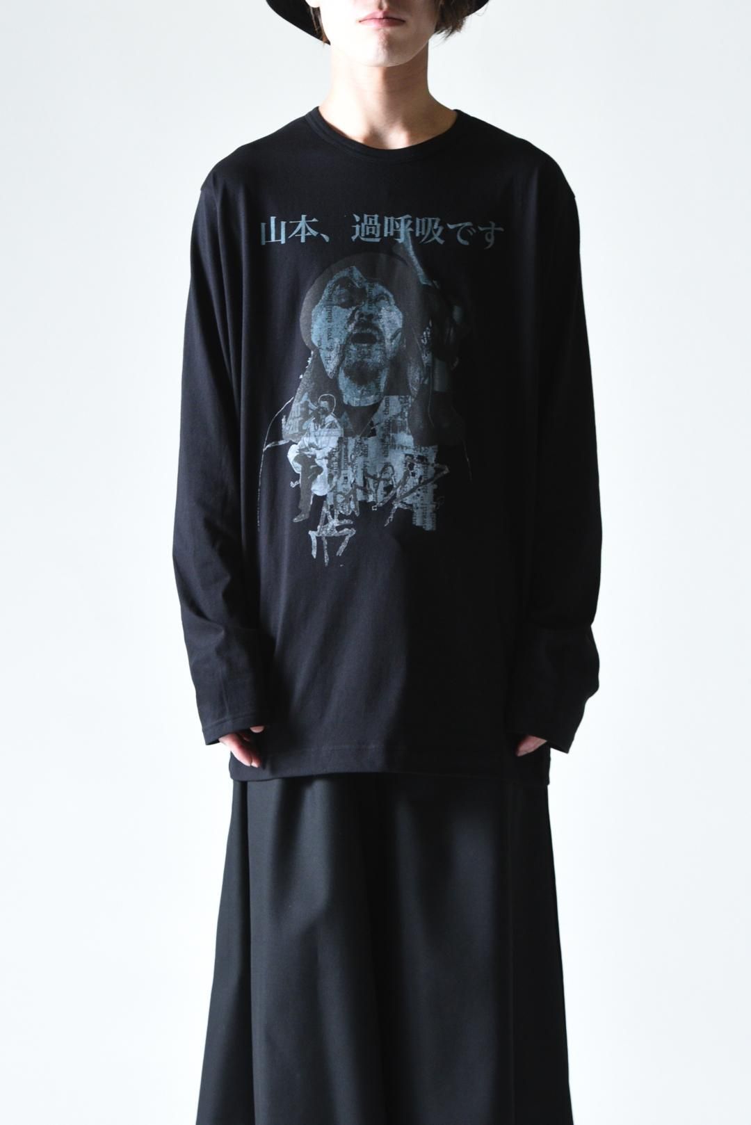 Yohji Yamamoto POUR HOMME 「山本耀司」プリントBIGロング Yohji Yamamoto POUR HOMME 「山本耀司」プリントBIGロング