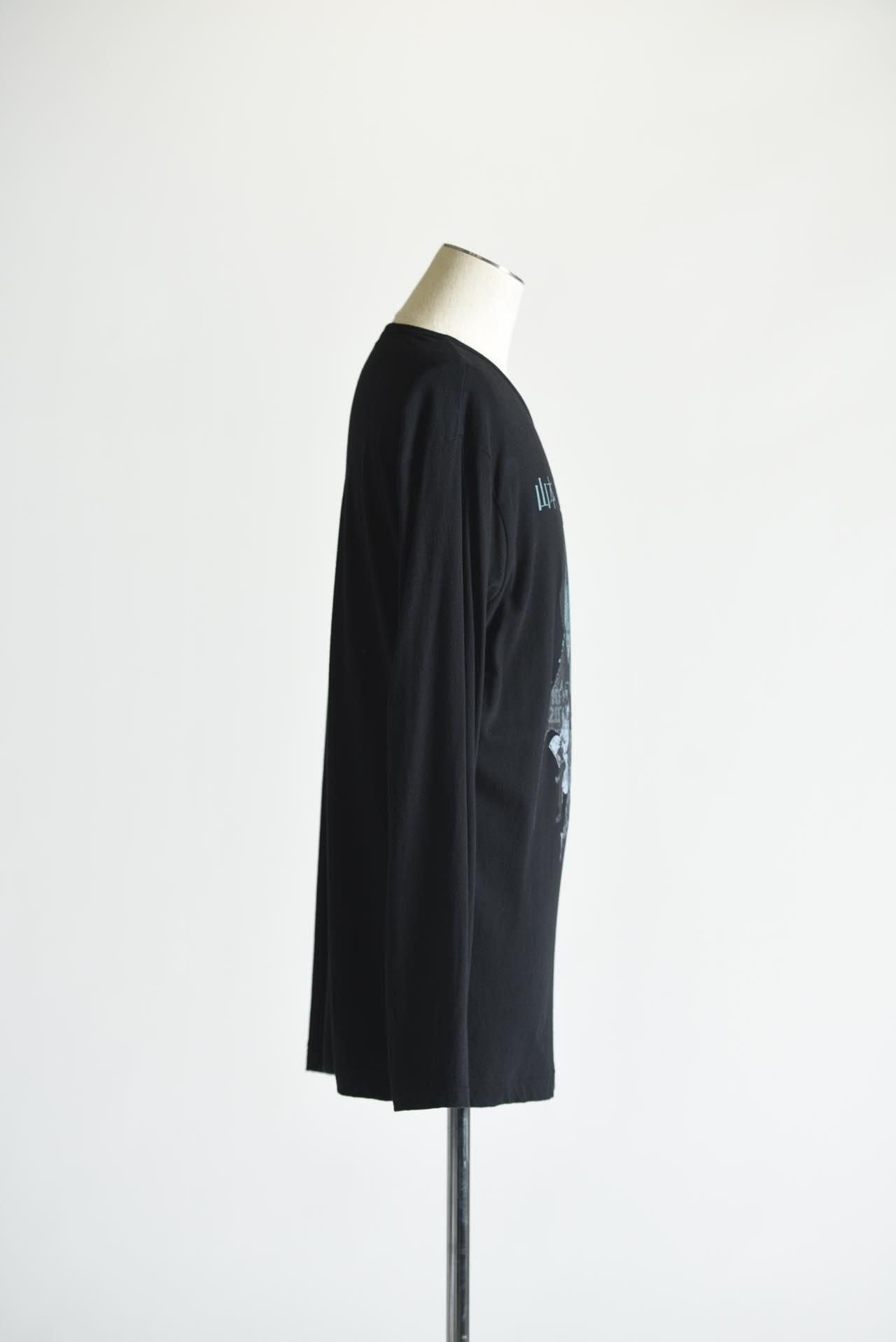 ヨウジヤマモト ファム 21SS リーフプリントロングスリーブTシャツ ヨウジヤマモト ファム 21SS リーフプリントロングスリーブT