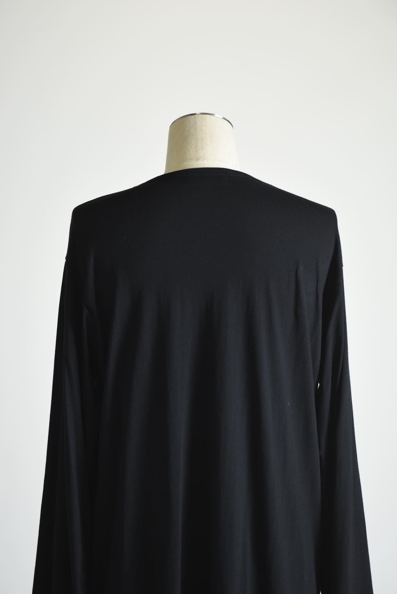 yohji yamamoto pour homme ロングカットソー Yohji Yamamoto POUR HOMME ラウンドネックロングスリーブ black