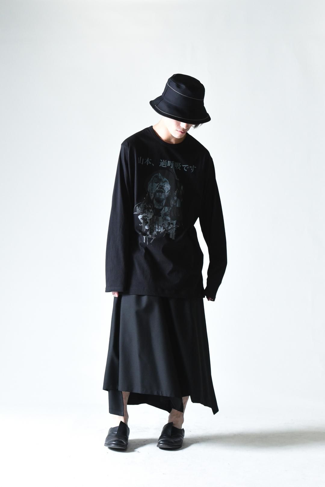 Yohji Yamamoto POUR HOMME 「山本耀司」プリントBIGロング Yohji Yamamoto POUR HOMME 「山本耀司」プリントBIGロング