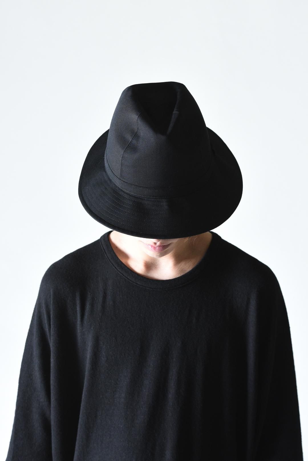 Yohji Yamamoto POUR HOMME シワギャバフェドラハット - Ka na Yohji Yamamoto POUR HOMME シワギャバフェドラハット - Ka na