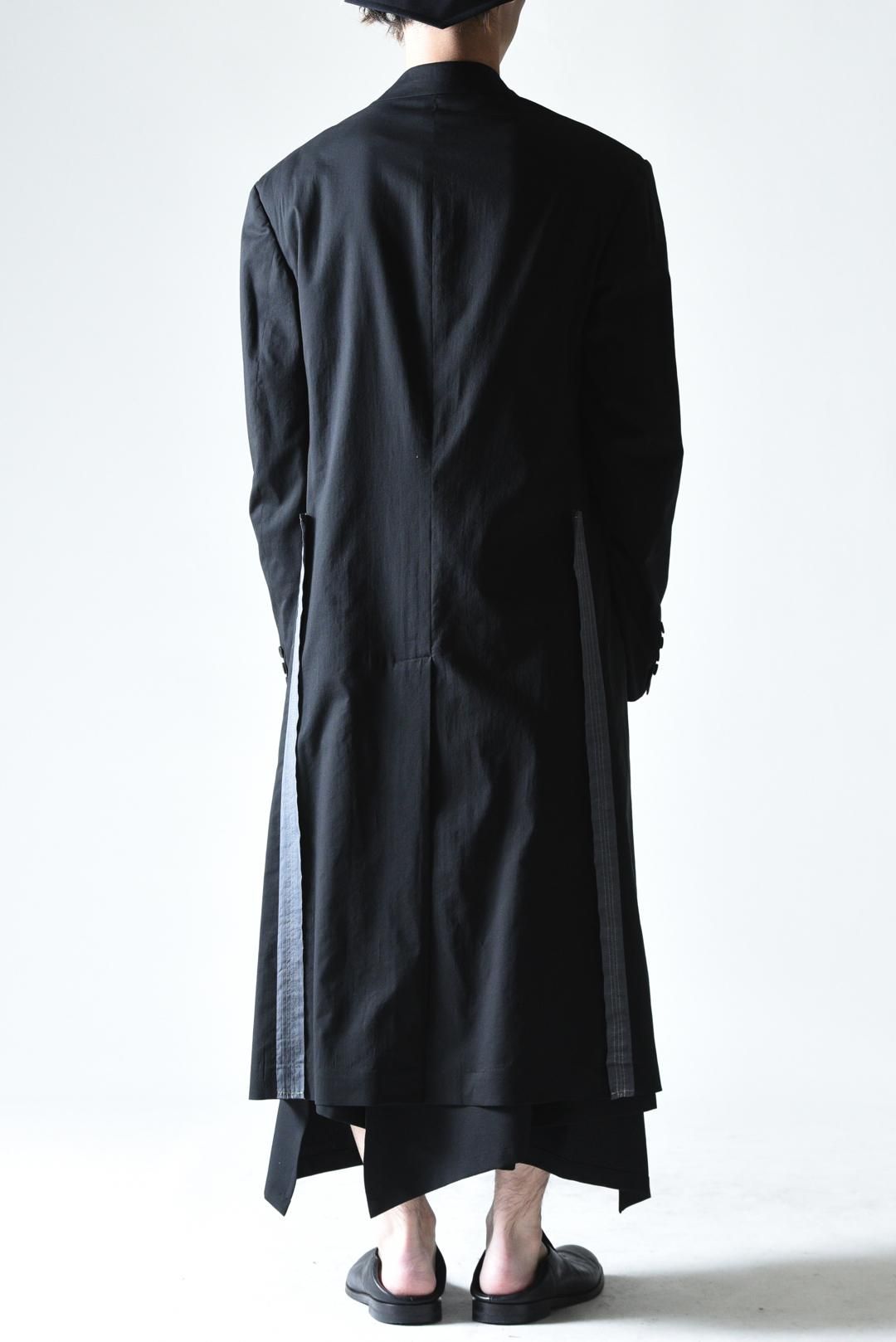 Y's for men COTTON LYOCELL BROAD LONG JACKET WITH DECORATIVE Y's for men COTTON LYOCELL BROAD LONG JACKET WITH DECORATIVE