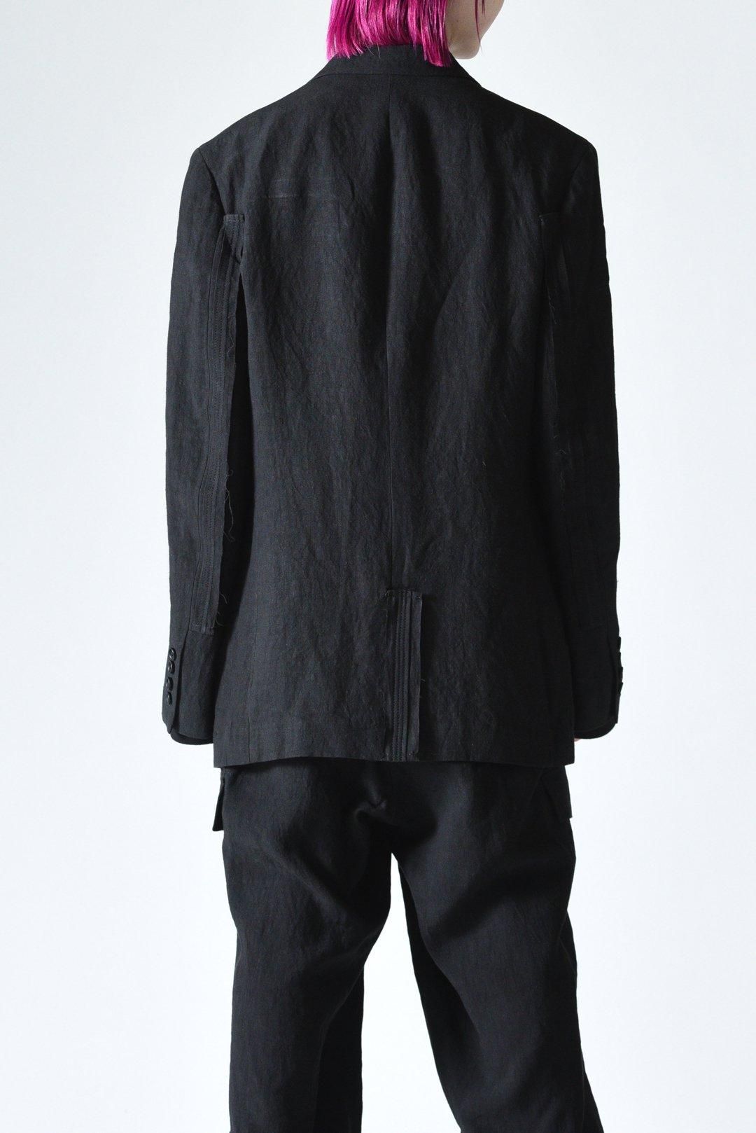 yohji yamamoto - Y's for men | 縞W配色STピークJ / ウール