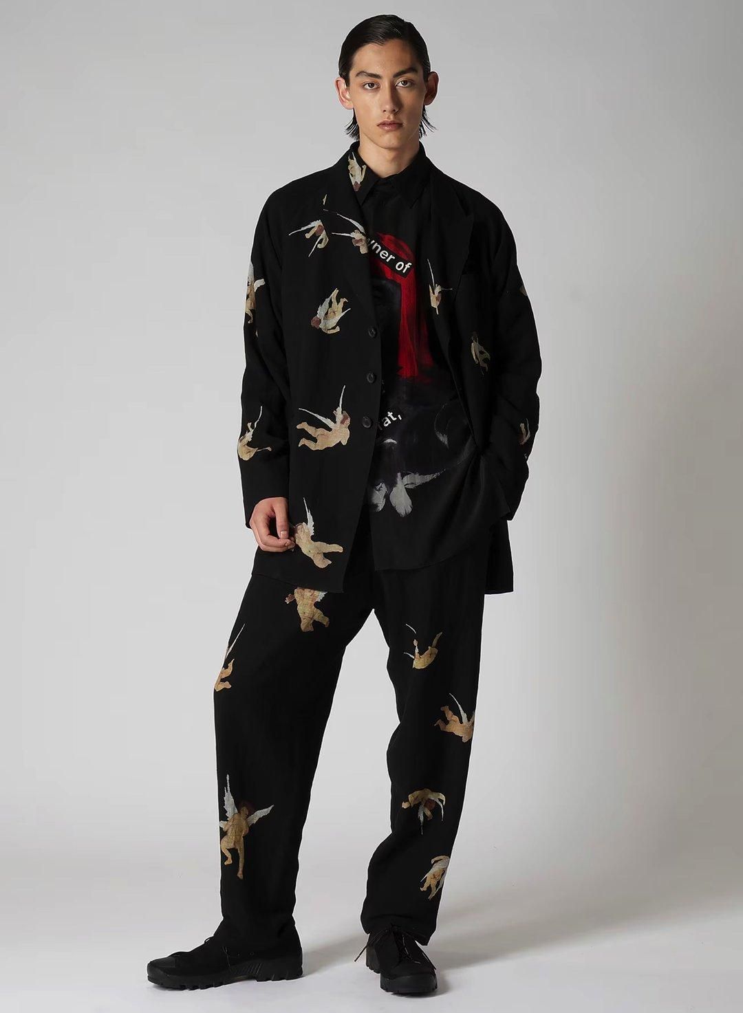 Yohji Yamamoto POUR HOMME 天使柄ジャケット - Ka na ta,Yohji