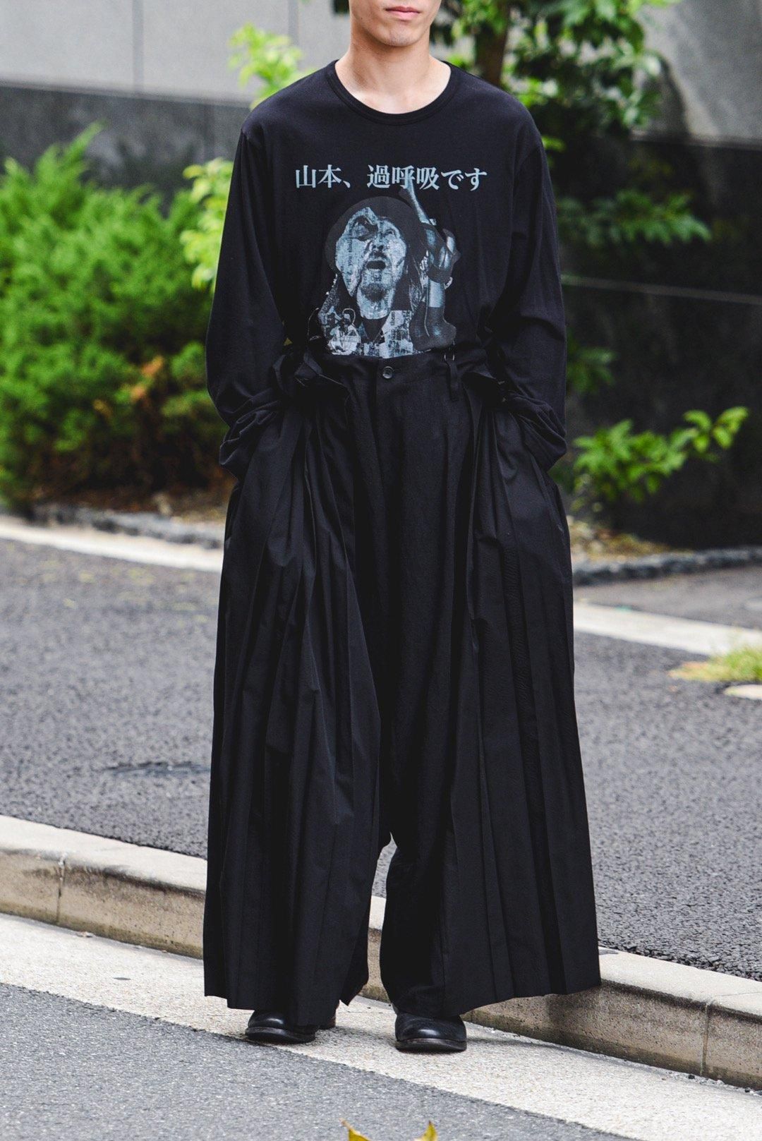 Yohji Yamamoto POUR HOMME サルエルプリーツパンツ - Ka na ta