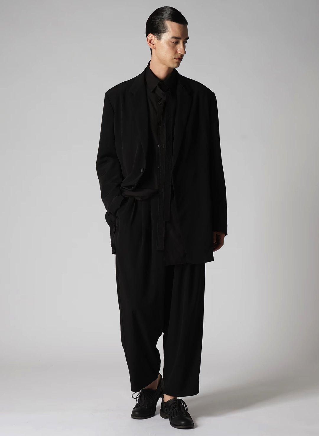 Yohji Yamamoto POUR HOMME トリアセテートタキシードクロス Yohji Yamamoto POUR HOMME トリアセテートタキシードクロス